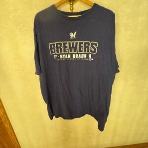 Brewers Ryan Braun blue tee